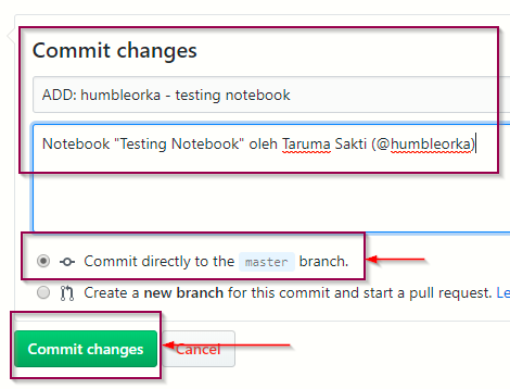 add commit message